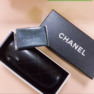 Authentic Chanel Glasses Case + Box